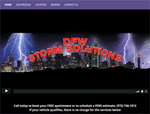 Tablet Screenshot of dfwstormsolutions.com